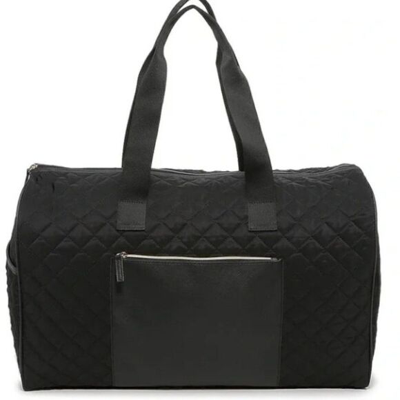 DSW Quilted Black Weekender Bag - Picture 1 of 2